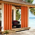 thumbnail image 2 of LUSHVIDA Waterproof Outdoor Curtains for Patio Grommet Privacy Curtains for Porch Gazebo Pergola, 1 Panel, 54x84 inch, Mecca Orange, 2 of 6