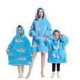 thumbnail image 1 of Wearable Blanket Hoodie for Adults Sherpa All Patterns Oversized Sweatshirt Blanket with Pockets, 1 of 6