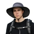 thumbnail image 4 of Bucket Hats Fisherman Hat for Outdoor Activities with Sun Breathable Men Women Summer Sunshade Hat for Hiking Camping and Fishing White, 4 of 7