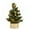Gold, variant on Artificial Christmas Tree 7.8" Mini Christmas Tree Tabletop Decorations with Ornaments and Woven Basket Base Great for Party Home Table Centerpieces Decoration