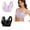 Black, variant on Hrsba 2 PC Wireless Bras for Women,Thin Tank Top Bra Side Control Comfortable Seamless No Underwire Everyday Bra