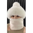 thumbnail image 3 of CoCopeaunts Womens Knit Beanie Hat Scarf Fleece Lined Peruvian Circle Scarf Warm Knit Hat Pom Skull Cap, 3 of 4