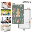 thumbnail image 6 of Yayeee 100% Cotton Hand Towels for Bathroom 16" x 28" Soft Absorbent Kitchen Towel, Brown Christmas Gingerbread, 6 of 7