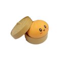 thumbnail image 2 of HOXZODT Giant Dumpling Squishy 3.93 Inch Jumbo Bun Stress Ball Yellow, Cute Face Soft Squeeze Decompression Fidget Toy with Steamer, Anxiety Relief Sensory Toy for Adults Party Gift Desktop Decor, 2 of 6