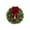 A, variant on Pre-Lit Artificial Christmas Wreath,Artificial Christmas Garland For Front Door With Red Bow,Cones,Red Berries,LED Lights For Christmas Decor