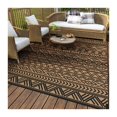thumbnail image 1 of Alfombra exterior MontVoo, impermeable, 150 x 240 cm, reversible, negro y marrón, 1 of 6