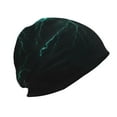 thumbnail image 3 of Xecao Green Lightning Flash Print Knit Hat,Winter Beanie for Men Women, Beanie Soft Warm Ski Stocking Cuffed Cap, 3 of 7