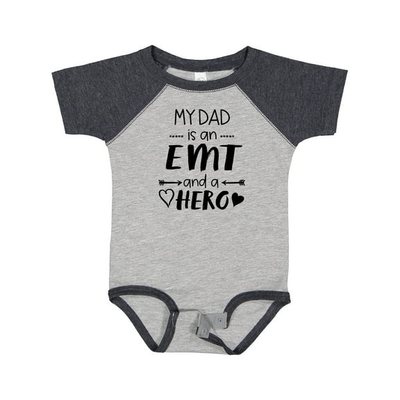 Inktastic My Dad is an EMT and a Hero Boys or Girls Baby Bodysuit