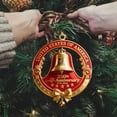 thumbnail image 5 of USA 250th Anniversary Bell Ornament, US Founding Pendant Gift, Handmade Metal Commemorative Guardian Doorbell Keepsake Ornament, Hanging Decor for Collectors Patriotic Christmas Tree, 5 of 5