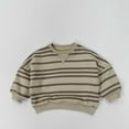thumbnail image 2 of LUOGENLI Shirts Children's Clothing UniBoys and Girls Striped Casual Top Sweatshirt The 7th of July Shirts for Girls 10-12 Girls Summer Tops Size 12-14 Beige 3-5 Years, 2 of 7