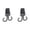 B*2, variant on 1 Pc Baby Stroller Hook Hanging with Dual Hook, 360° Rotation Stroller Hooks for Hanging Diaper Bags, Baby Stroller Wheelchair Hanger Clip Accessories, for Shopping Cart, Car Back Seat, Black