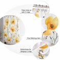 thumbnail image 5 of 60x72 Inch Shower Curtains for Bathroom Yellow Flowers Fabric Bath Curtain Decor Spring Watercolor Botanical Floral Herbs Waterproof Restroom Curtains Shower Set Accessories with 12 Hooks 60 Inch, 5 of 6