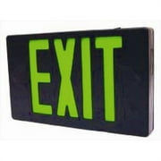 Wesco  LED Exit Sign  Green Letter - Black Housing