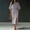 Gray plus size midi dress a1, variant on Womens Plus Size Round Neck Short Sleeve Button Down Boho Midi Dress Solid Elegant Casual Dresses Midi Maxi Party, Blue XL