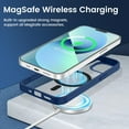 thumbnail image 5 of Transparent Magnetic Case Designed for Apple iPhone 14 Clear Magnetic Case for Rugged Shockproof Strong Magnetic Military Grade Drop Protection Phone Case for Apple iPhone 14, Navy, 5 of 6