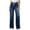 Blue, variant on YDFCWXW Women's Wide Leg Jeans Trendy High Waisted Stretchy Straight Leg Baggy Jeans Drawstring Denim Pants with Pockets Sky Blue, L