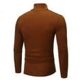 thumbnail image 6 of Krdevn Mens Shirts - Male Winter Warm High Collar Thermal Underwear Men Basic Plain T Shirt Blouse Pullover Long Sleeve Top,Mens Fall Shirts,Color:Coffee,Size:M, 6 of 6