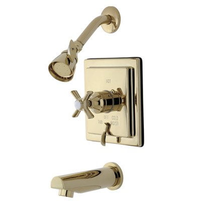 Kingston Brass Millennium Tub/Shower Faucet, Polished Brass