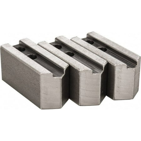

H & R Manufacturing 1.5mm x 60° Serrated Attachment Square Soft Lathe Chuck Jaw 3 Jaws Steel 0.787 Btw Mount Hole Ctrs 3-1/8 Long x 1-1/4 Wide x 1-1/2 High 0.472 Groove 10mm Fastener
