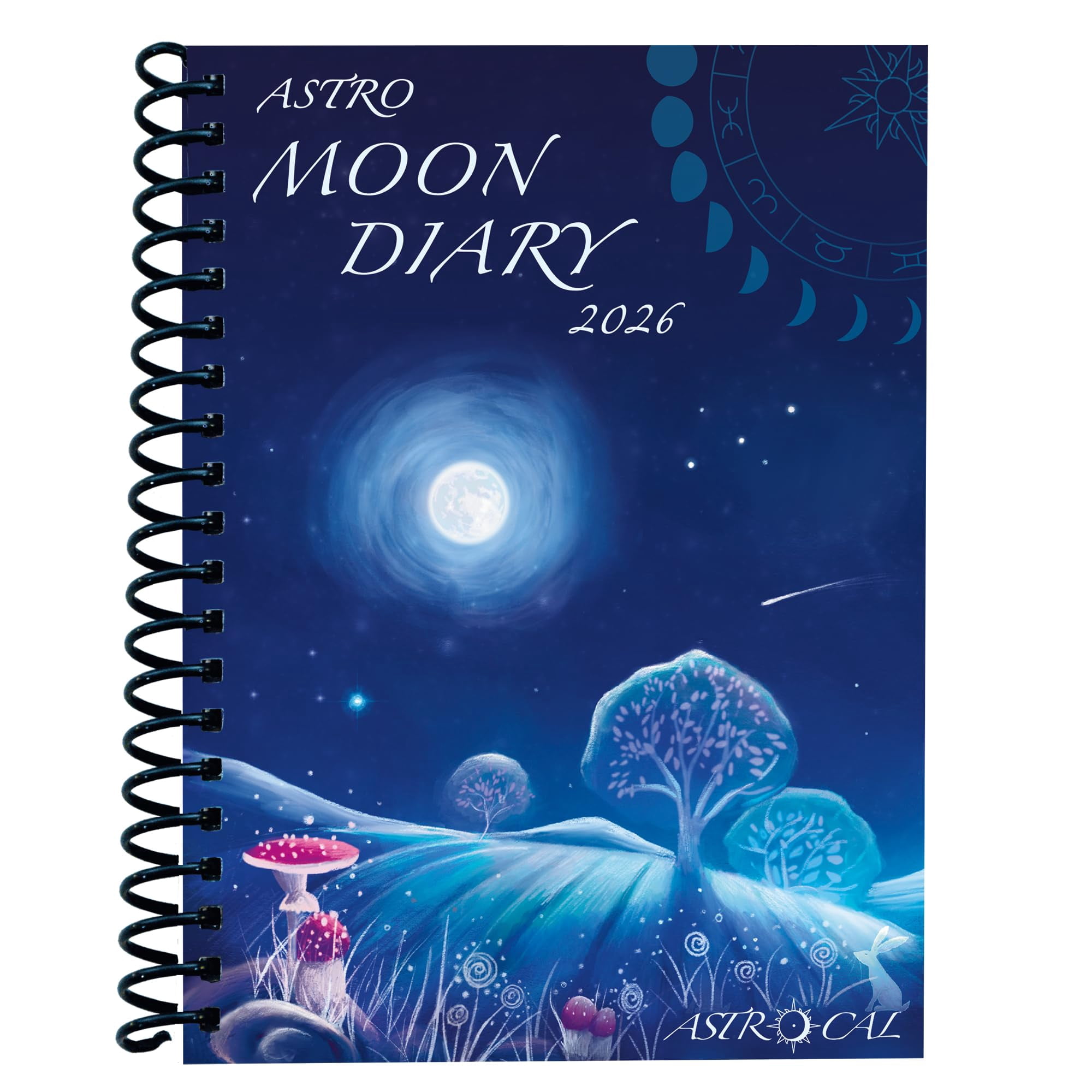 Astrocal Moon Diary 2026, Lunar Calendar Datebook, Personal Organiser ...