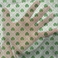 thumbnail image 3 of Irish Tulle Curtains with Rod Pocket, 4 Leaf Shamrock Clover Flowers Dotted Dashed Lines National Culture Art, Sheer Drape for Wedding Party 2 Panels, 7 Sizes, White Green, by Ambesonne, 3 of 3