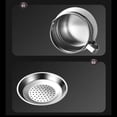 thumbnail image 6 of Stainless Steel Oil Filter Container, Heat‑Resistant Can with Built‑in Mesh Strainer Lid, for Used Frying Oil Filtering & Storage, Countertop Placement and Kitchen Stove‑Side Cooking Work, 6 of 9
