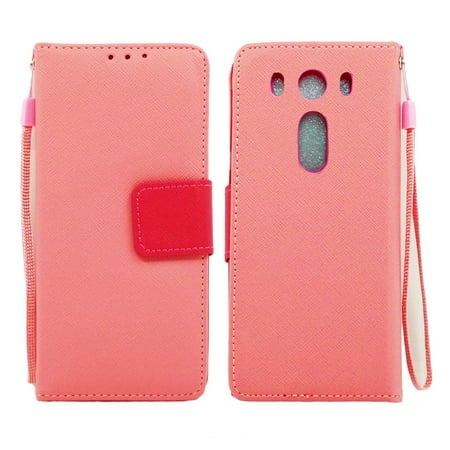 LG V10 Leather Wallet Pouch Case Cover