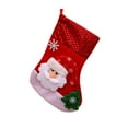 thumbnail image 1 of Bearachild Calcetines colgantes de Navidad Oso de Claus Tela estampada Chimenea Festival Medias Niños Dulces Bolsas de regalo Kits de decoración para fiestas Anciano, 1 of 6