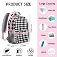 thumbnail image 6 of Cute Retro Checkerboard Backpack for School, Lightweight Small Daypack, Stylish Buffalo Plaid Travel Bag, 6 of 6
