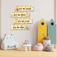 thumbnail image 3 of Decoración de pared BirtDerr, 4 unidades, decoración de madera con forma de Winnie Nursery, 30 x 8 cm, 3 of 6