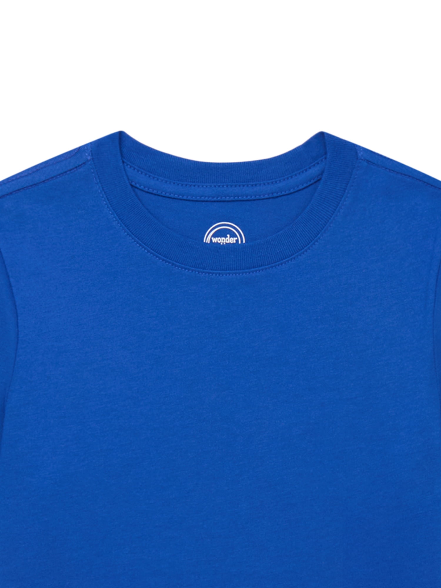 Wonder Nation Boys Short Sleeve Crewneck T-Shirt, 5-Pack, Sizes 4-18 & Husky
