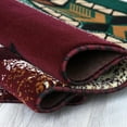 thumbnail image 4 of Burgundy, Beige, Sage Green, Modern Contemporary Cabin Rugs, 4 of 4