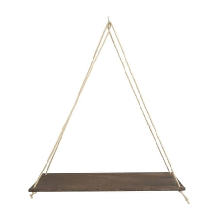 Ovzne Wooden Hanging Shelf &ndash; Rustic Floating Wall Display Rack For Living Room Kitchen Bathroom