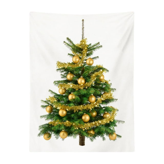 Tapiz navideño Decoración de pared navideña Poliéster, Colgante de pared, Tapiz de de Navidad para el hogar, dormitorio, fiesta, decoración de