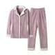 thumbnail image 1 of Cárdigan grueso para otoño e invierno, pantalones de franela, pijamas para mujer de manga larga con forro polar de coral, ropa exterior para el hogar, 1 of 6