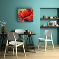 thumbnail image 3 of Marion Rose 'Red Poppy III' Wood Slat Art, 3 of 3