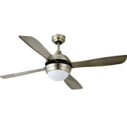 Nocolliny 52" Vintage Brass Ceiling Fan with Dimmable LED and Remote Control