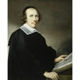 thumbnail image 2 of Anthonie Palamedesz. 12x14 Black Ornate Wood Framed Double Matted Museum Art Print Titled: Portrait of a Man with a Book (1665), 2 of 5