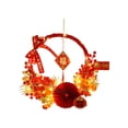 thumbnail image 3 of Corona de año Nuevo Chino 2024 Corona de año Lunar Puerta Delantera Decoración del Hogar Corona Artificial para Vacaciones Jardín Interior y Exterior mayimx Corona de año nuevo, 3 of 9