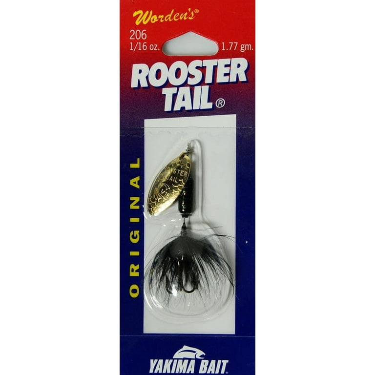 Rooster Tail 1/16 oz Glitter Black, Size: 1/16