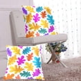 thumbnail image 6 of Oak Leaves with Cute Colors Throw Pillow Covers Pillowcases 18 x 18 Inch Home Decor 2 Packs for Bedroom Sofa, 6 of 6
