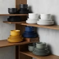 thumbnail image 3 of GreenElevate Porcelain Elegance 12-Piece Dinnerware Set for 4, Plates&Bowls, Microwave & Dishwasher Safe, Non-Toxic Matte Glaze, Stackable Kitchenware, 3 of 8