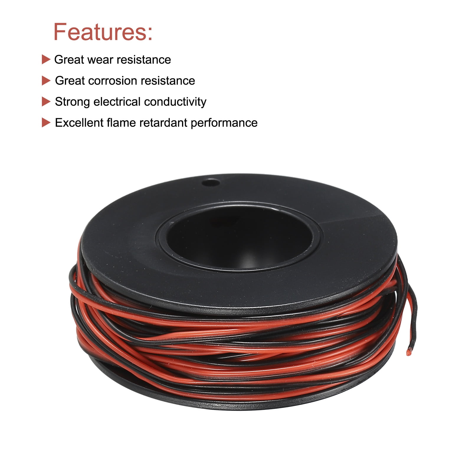 OPLIAT 10 Gauge Wire【Red 25ft + Black 25ft】High Temp Silicone Wire 200  Degree
