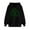 Black, variant on VBTAPA 2025 St. Patrick's Day Womens Graphic Hoodies Irish Shamrock Print Hooded Sweatshirt Loose Casual Kangaroo Pocket Pullover Hoodie Black S