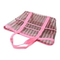 thumbnail image 4 of Bolso de malla reutilizable para la playa, con bolsillos, ideal para ir al trabajo, fines de semana y hacer recados. Verde rosa, 4 of 9
