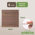 thumbnail image 2 of Láminas de madera contrachapada ROBOTIME Walnut 3 mm 30x30 cm para corte por láser, 2 of 6