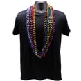 thumbnail image 2 of 48" 12mm Cut Metallic 6 Color Mardi Gras Beads - 1 Dozen (12 Necklaces), 2 of 2