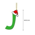 thumbnail image 2 of Lilixerw Letter Christmas Ornaments,3.1 inch Letter J Christmas Ornament 2D Acrylic Ornament for Hanging Christmas Tree,Party Ornament, 2 of 3