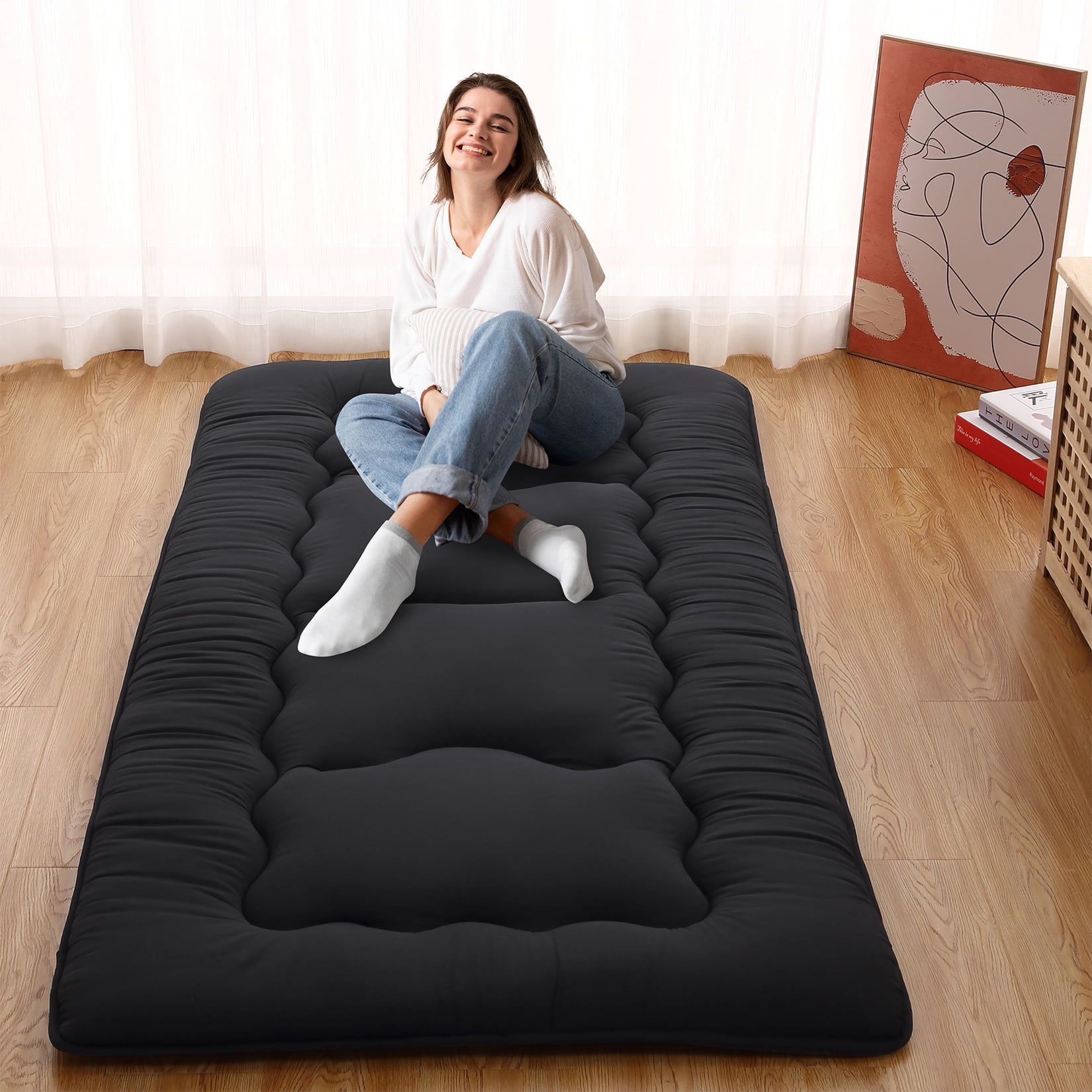 WhizMaxJapanese Futon Floor Mattress, Sleeping Mattress for Floor