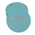thumbnail image 1 of Inkdotpot Thank You For Sharing Our Special Day Bridal Shower-Baby Shower-Retirement-Wedding-Birthday Bottle Tag Real Rose Gold Foil Favor Hang Tags Pack Of 50, 1 of 6